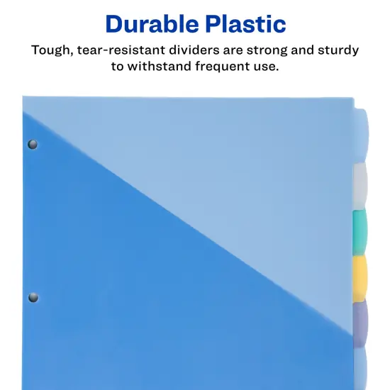 Write & Erase Plastic Dividers with Pockets, 8-Tabs, 2 Sets of 16177 {2}