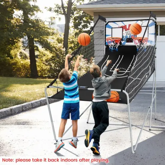 Foldable Dual Shot Basketball Arcade Game with Electronic Scoring System {2}