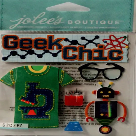 Jolee's Boutique Geek Chic Dimensional Stickers {1}