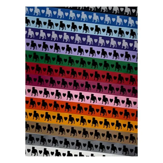 Bulldog English British Dog Solid Satin Ribbon for Bows Gift Wrapping DIY Craft Projects - 1" - 3 Yards Lavender Ribbon {1}