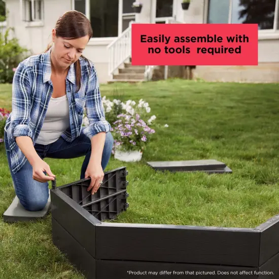 BLACK+DECKER Raised Garden Bed 5 ft, Customizable and Easy Assembly (BDSTGA95810) {4}