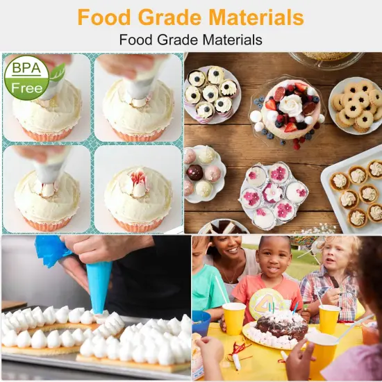 Eggracks by Global Phoenix 24Pcs Cake Decorating Supplies kit Stainless Steel DIY Baking Supplies Icing Tips {3}