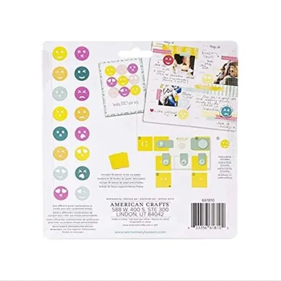 American Crafts TOOL - We R Memory Keepers - EMOJI PUNCH BOARD 661810 {3}