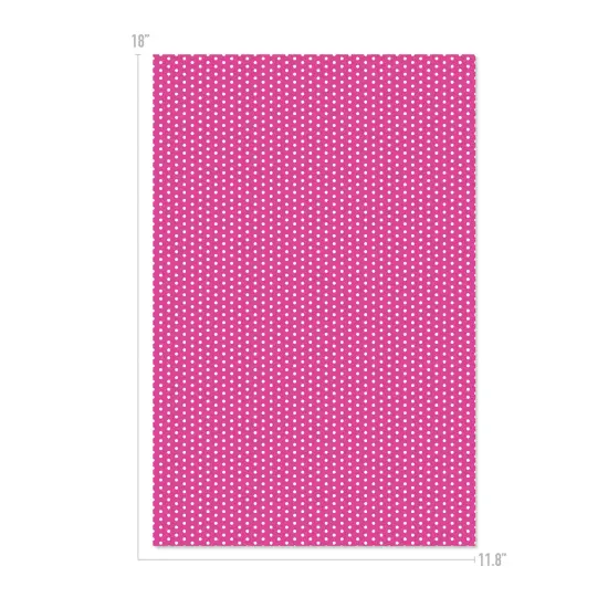 Happy Crafters&reg; Polka Dot 11.8" x 18" Sheet Pink and White {1}