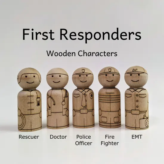 First Responders Peg Doll Set by Pegsies&trade; {3}