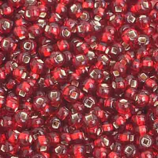 John Bead 8/0 Silver Lined Czech Glass Seed Beads, 500g Red {1}