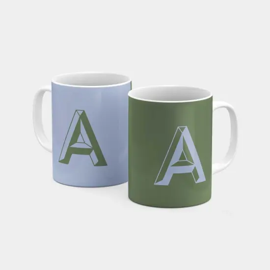 Monogram Letter 11oz Mug IV {3}