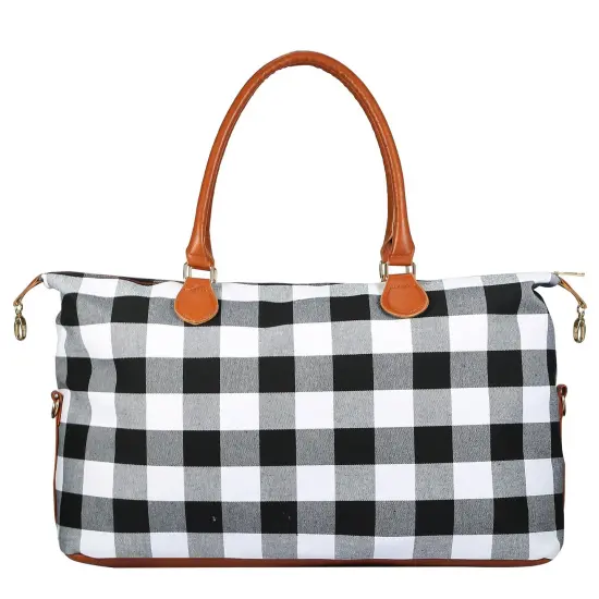 Women Duffle Bag Travel Luggage Bags Weekend Overnight Bag Tote Bags Shoulder Handle Bags White {7}