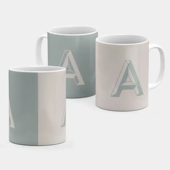 Monogram Letter 11oz Mug VII {2}