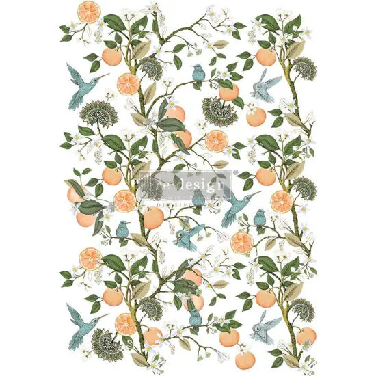 Redesign With Prima Decor Transfers - Orange Grove - total sheet size 24"x 35" , cut into 3 sheets 655350656515 {1}