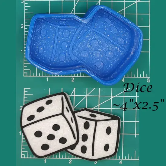 Dice Silicone Freshie Mold {1}