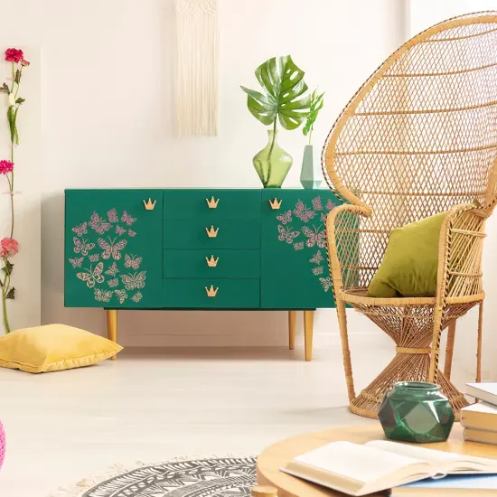 Redesign With Prima Decor Stencils - Butterfly Love - 1 pc, sheet size 20"x16" 655350656614 {2}