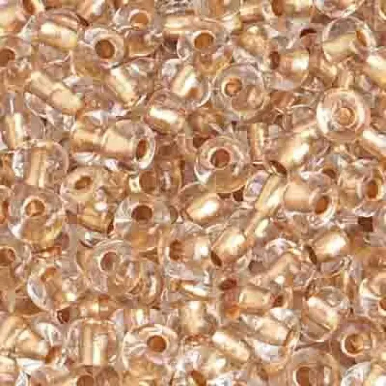 John Bead 6/0 Czech Glass Seed Beads, 500g Gold Lined Crystal {1}