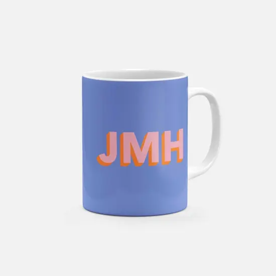 Monogram 3D Initials 11oz Mug II {1}