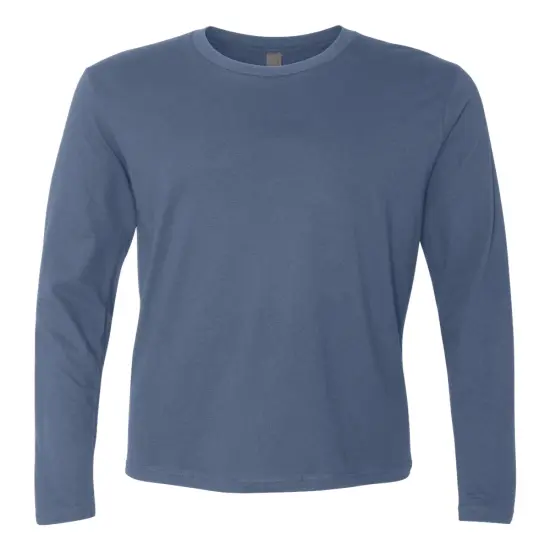 Next Level&reg; Cotton Long Sleeve T-Shirt Indigo {1}