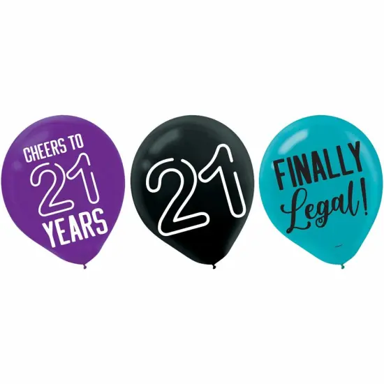 Finally 21 Latex Balloons, 15ct {1}