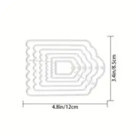 Metal Tag Die-Cutting 6 Piece Dies Set {2}