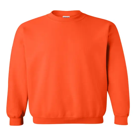 Gildan&reg; Heavy Blend Long Sleeve Crew Neck Sweatshirt Orange {2}