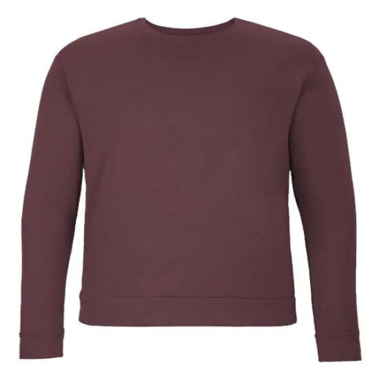 Next Level&reg; Malibu Crewneck Sweatshirt Heather maroon {1}