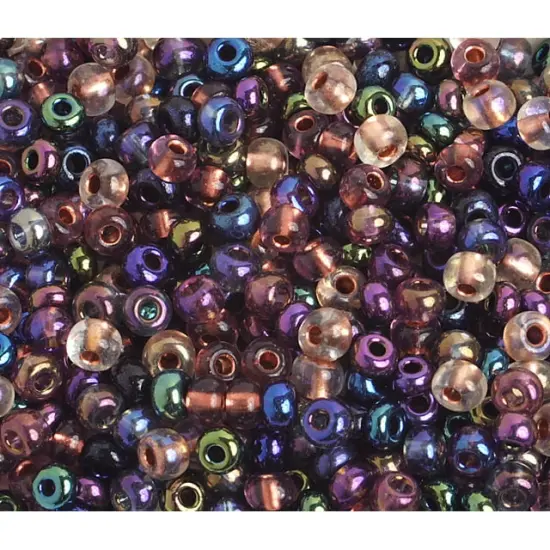 John Bead 6/0 Metallic Czech Glass Seed Beads, 500g Iridescent Multi {1}