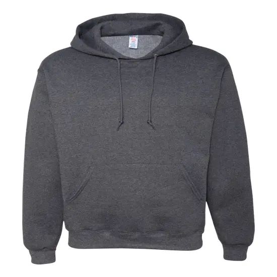 JERZEES&reg; Super Comfortable Hooded Sweatshirt Black heather {1}