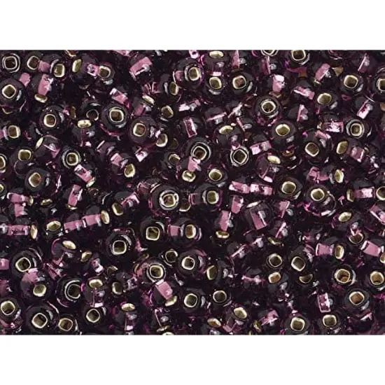 John Bead 6/0 Silver Lined Czech Glass Seed Beads, 500g Transparent Amethyst {1}