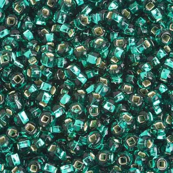 John Bead 6/0 Silver Lined Czech Glass Seed Beads, 500g Teal Green {1}
