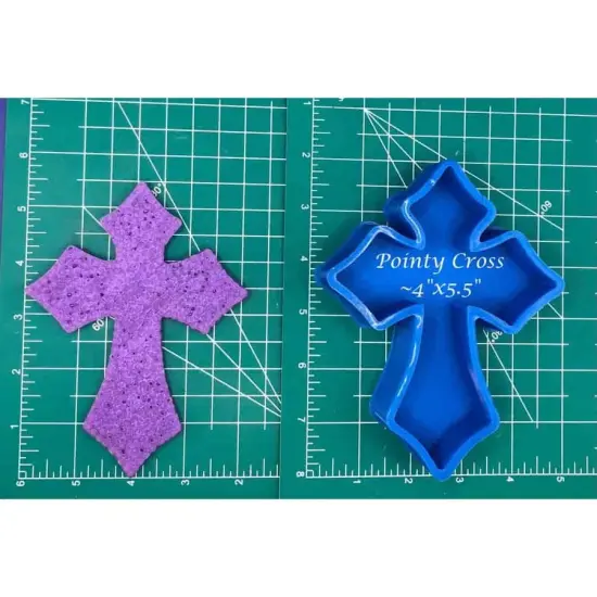 Pointy Cross Silicone Freshie Mold {1}