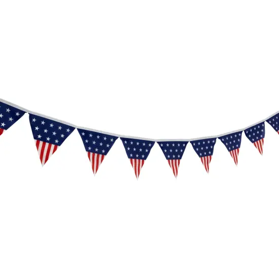 Northlight 9.75' Americana Pennant USA Flag Hanging Wall Banner Blue {5}