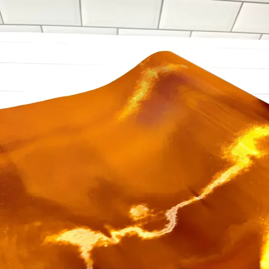 Orange Metallic textured Vinyl {1}