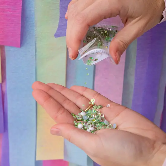 Buttons Galore Seasonal Craft Box- Spring Pastel Craft Supplies Sequins Kit {3}