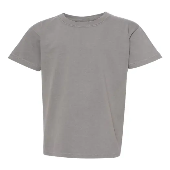 Comfort Colors&reg; Garment Dyed Youth Heavyweight Crewneck Short Sleeve T-Shirt Grey {2}