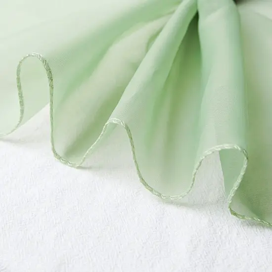 5ft x 14ft Premium Chiffon Sheer Backdrop Sage green {1}
