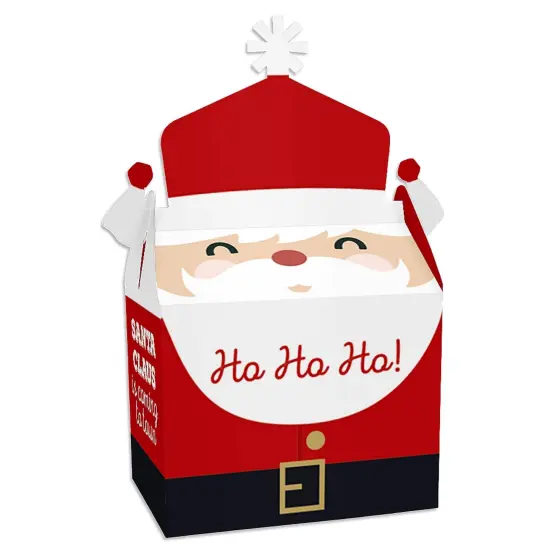Big Dot of Happiness Jolly Santa Claus - Treat Box Party Favors - Christmas Party Goodie Gable Boxes - Set of 12 {1}
