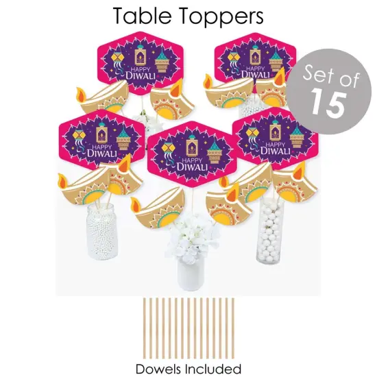 Big Dot of Happiness Happy Diwali - Festival of Lights Party Supplies - Banner Decoration Kit - Fundle Bundle {7}