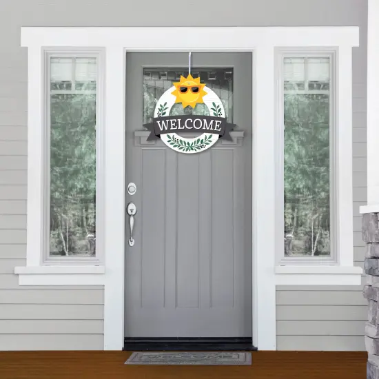 Big Dot of Happiness Holiday Welcome - Front Door Seasonal Decor - Interchangeable Wreath {3}