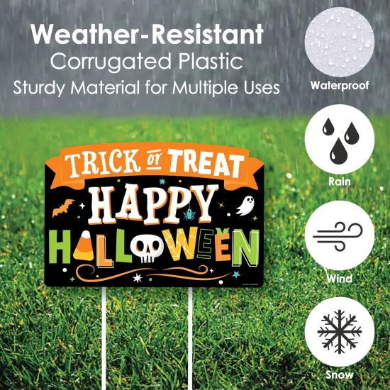 Big Dot of Happiness Jack-O'-Lantern Halloween - Kids Halloween Party Yard Sign Lawn Decorations - Trick or Treat Party Yardy Sign {6}