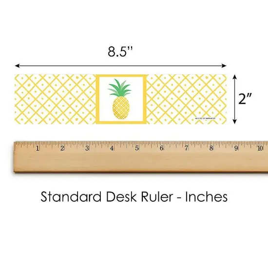 Big Dot of Happiness Tropical Pineapple - Summer Party Water Bottle Sticker Labels - Set of 20 {6}