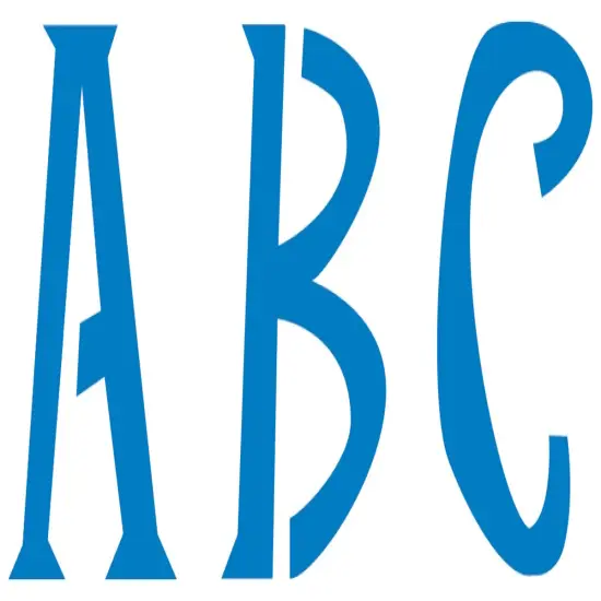 Plaid Mailbox Letter Stencils-Genie 4" {2}