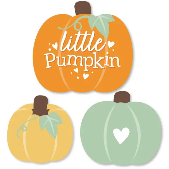 Big Dot of Happiness Little Pumpkin - DIY Shaped Fall Birthday Party or Baby Shower Cut-Outs - 24 Count {1}