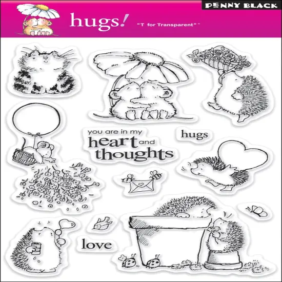 Penny Black Clear Stamps-Hugs {1}