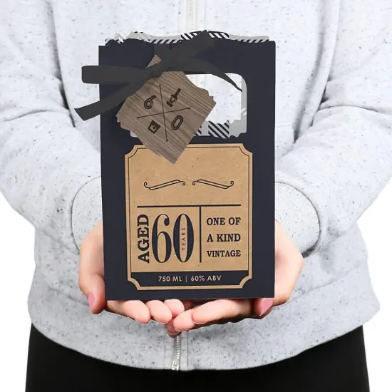 Big Dot of Happiness 60th Milestone Birthday - Party Favor Boxes - Set of 12 {6}