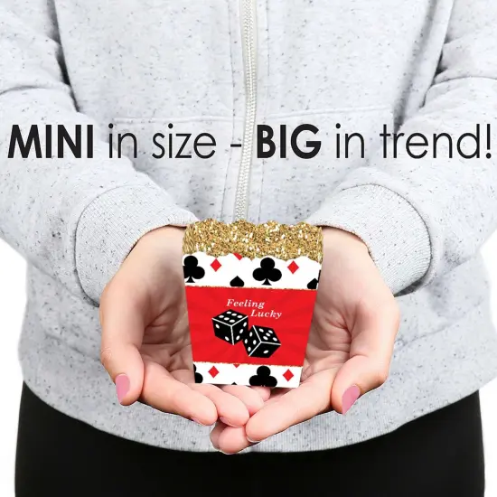 Big Dot of Happiness Las Vegas - Party Mini Favor Boxes - Casino Party Treat Candy Boxes - Set of 12 {6}