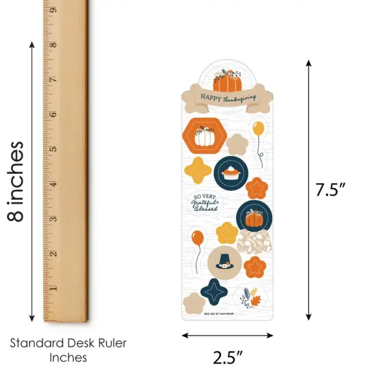 Big Dot of Happiness Happy Thanksgiving - Fall Harvest Party Favor Kids Stickers - 16 Sheets - 256 Stickers {4}