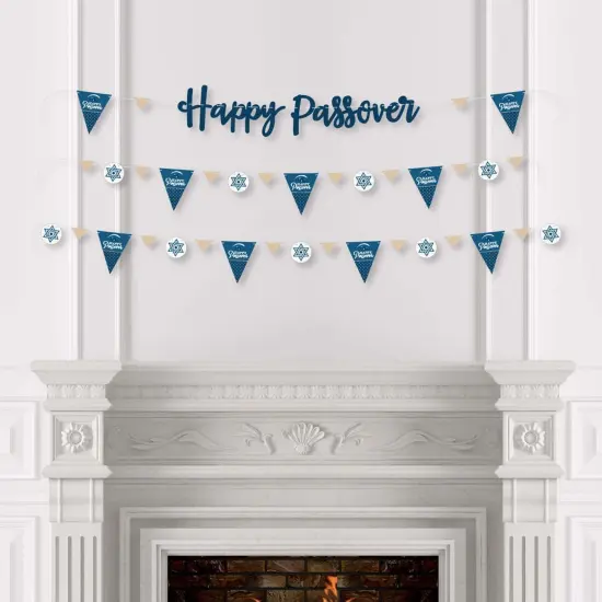 Big Dot of Happiness Happy Passover - Pesach Party Letter Banner Decoration - 36 Banner Cutouts and Happy Passover Banner Letters {4}