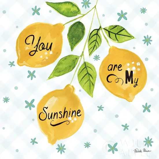 Mellow Yellow V Poster Print by Farida Zaman - Item # VARPDX45905 {1}