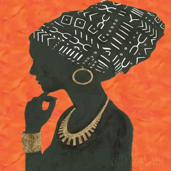 Graceful Majesty II Orange Poster Print by Emily Adams - Item # VARPDX43220 {1}