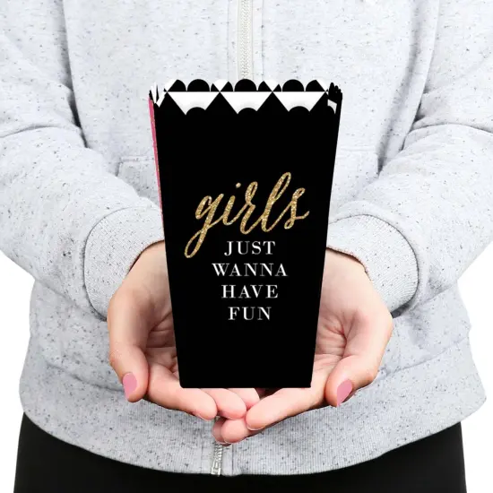 Big Dot of Happiness Girls Night Out - Bachelorette Party Favor Popcorn Treat Boxes - Set of 12 {6}