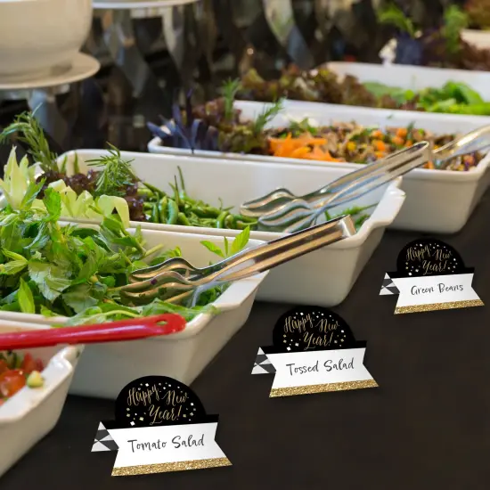 Big Dot of Happiness New Year&rsquo;s Eve - Gold - New Years Eve Party Tent Buffet Card - Table Setting Name Place Cards - Set of 24 {4}