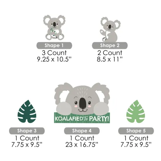 Big Dot of Happiness Koala Cutie - Yard Sign and Outdoor Lawn Decorations - Bear Birthday Party and Baby Shower Yard Signs - Set of 8 {7}